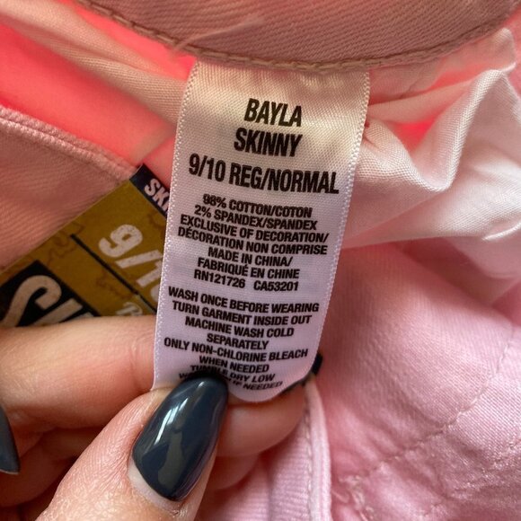AEROPOSTALE Bnwt Pink Ombre "Bayla" Skinny Jeans - Picture 6 of 7